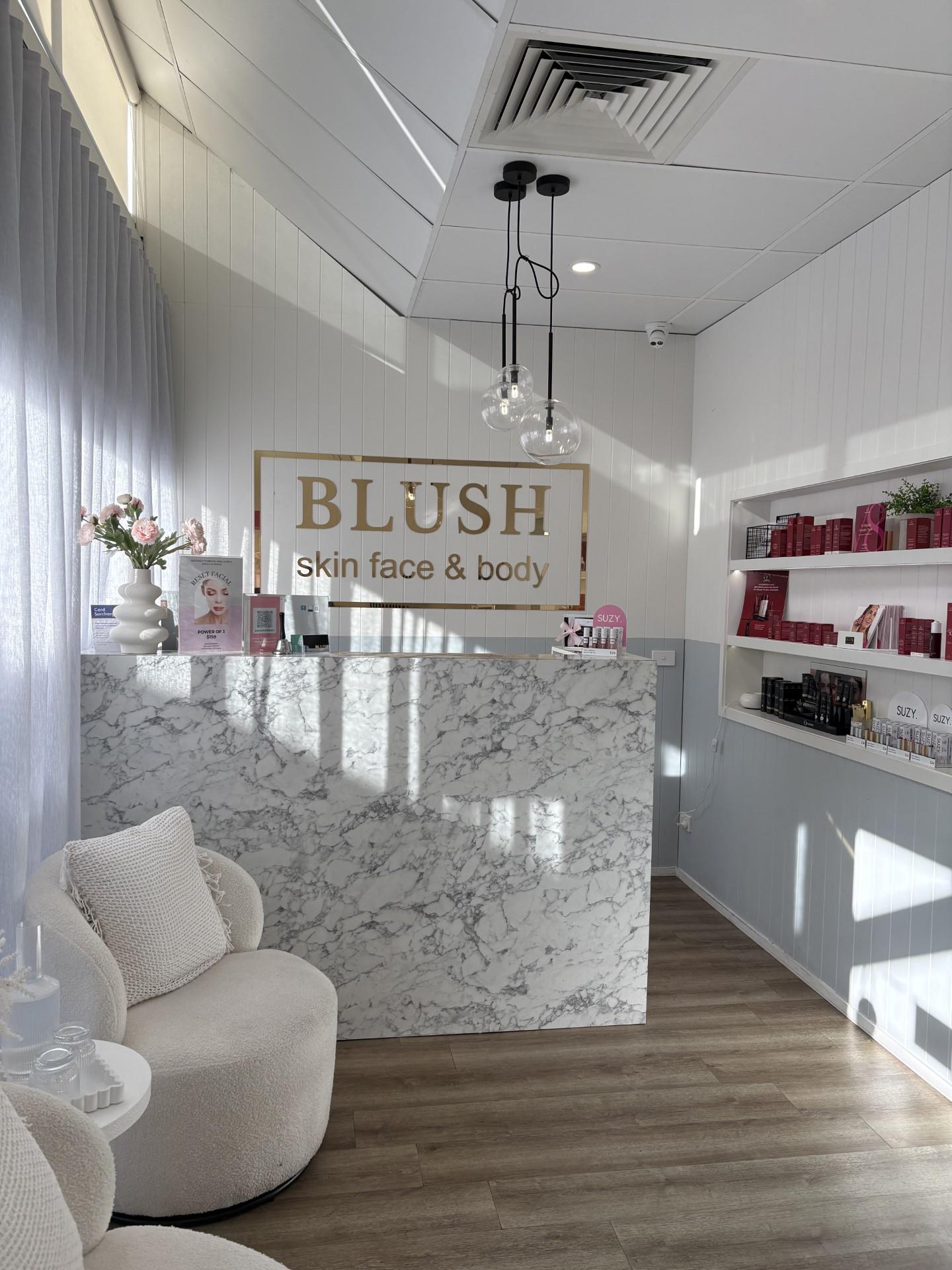 Blush skin face body