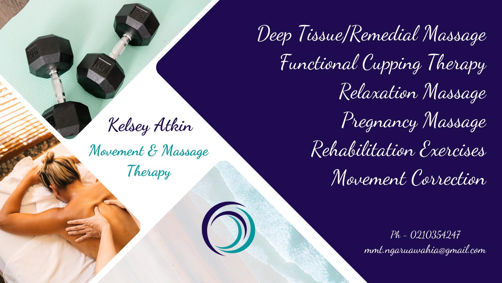 Kelsey Atkin - Movement & Massage Therapy