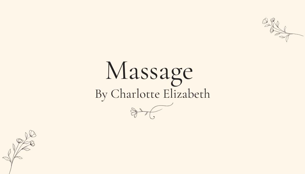 Massage by Charlotte Elizabeth