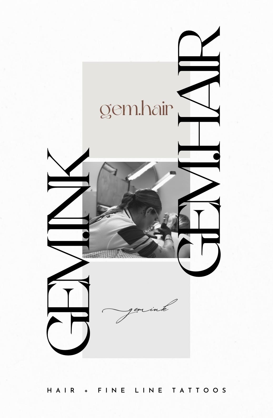 GEM HAIR + GEM INK 